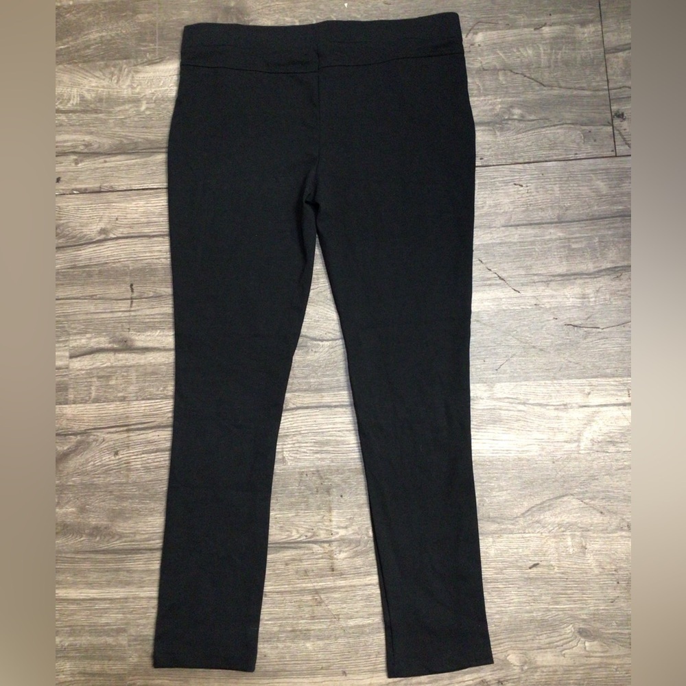 Ashley Blue Black Leggings with Gold Zipper - Picture 4 of 6